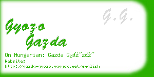 gyozo gazda business card